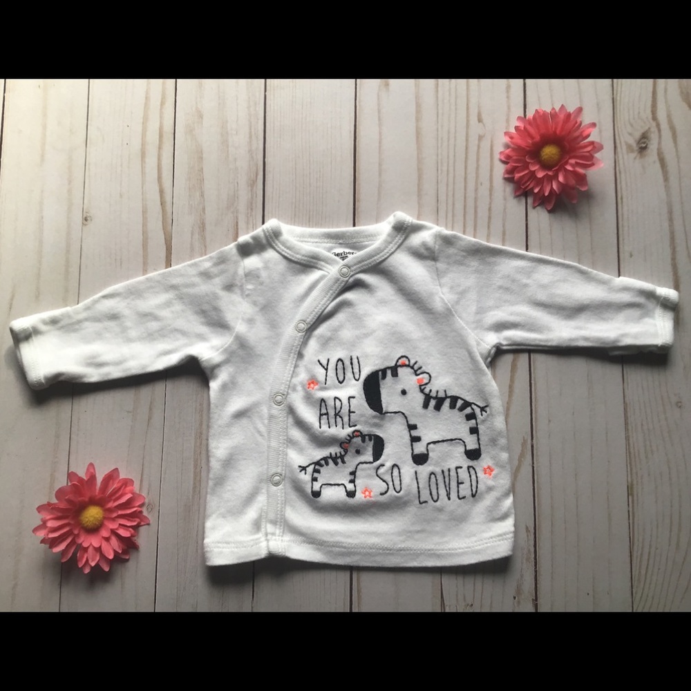 Gerber Organic cotton preemie shirt